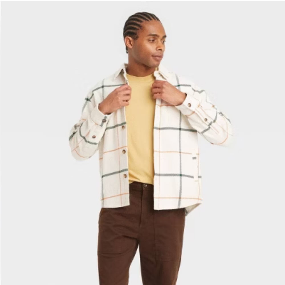 Goodfellow & co Men’s Flannel Button up Men’s Long Sleeve Shirt - NWTS Size XXL